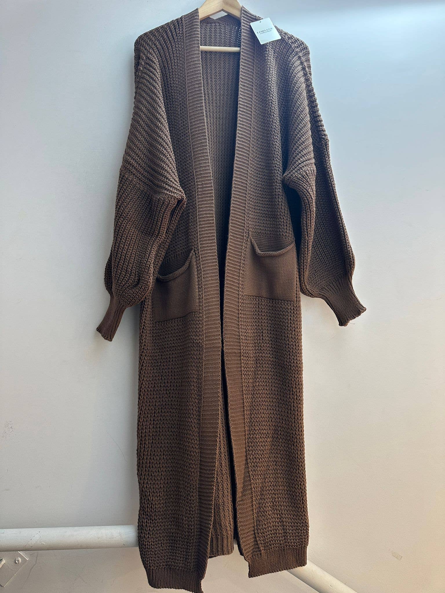 LORIANE - Wholesale Cardigan - Women's - 2268 Long knitted cardigan24