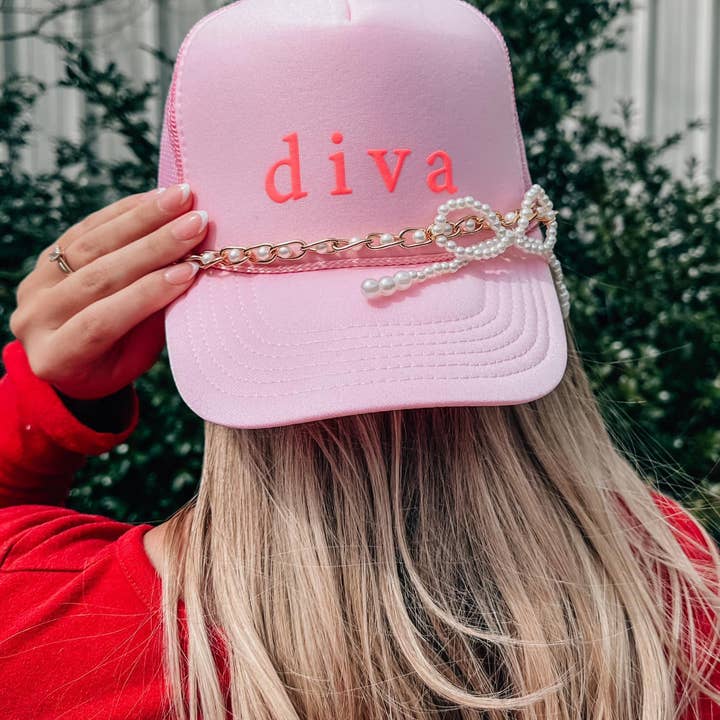 Southern Bliss Co. - Wholesale Trucker Hat - Women's - Diva Light Pink Trucker Hat0