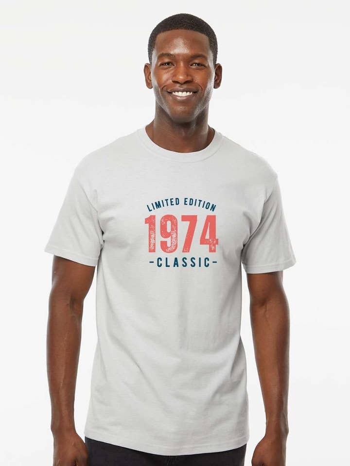 T-Shirt Clássica Homem Edição Limitada 1974 por atacado de Lifestyles Sports