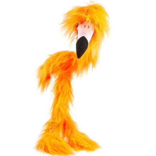 Sunny Puppets Orange/Red Flamingo Marionette (Jumbo - 26") for wholesale by Silly Puppets