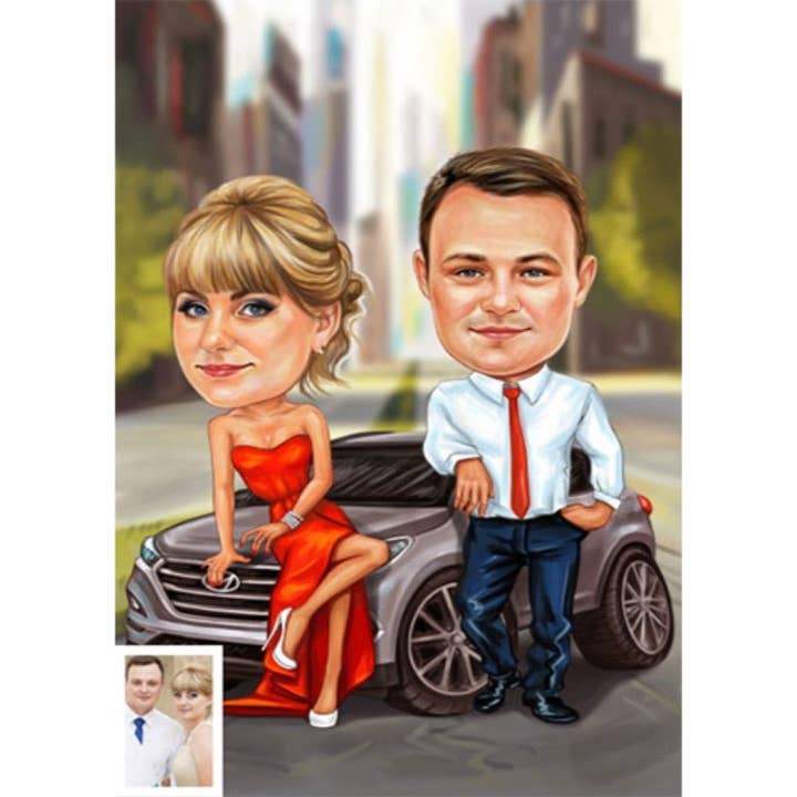 COUPLE CARTOON for wholesale by Caricature4You