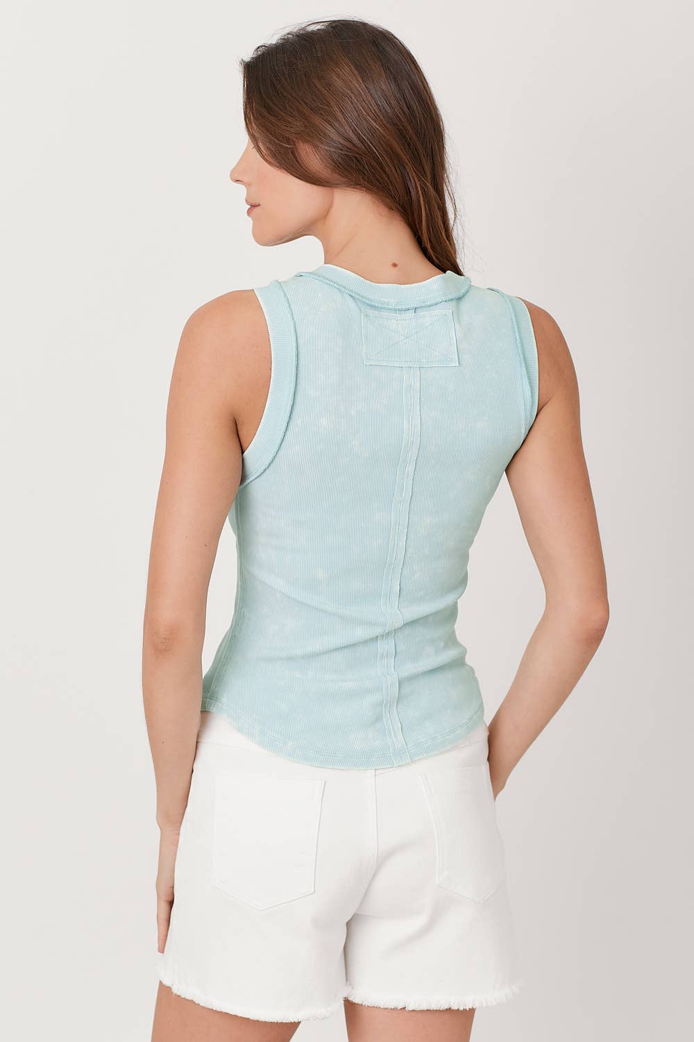 Mystree - Wholesale Tank Top - Women's - 60556 Exposed Seaming Ribbed Tank38