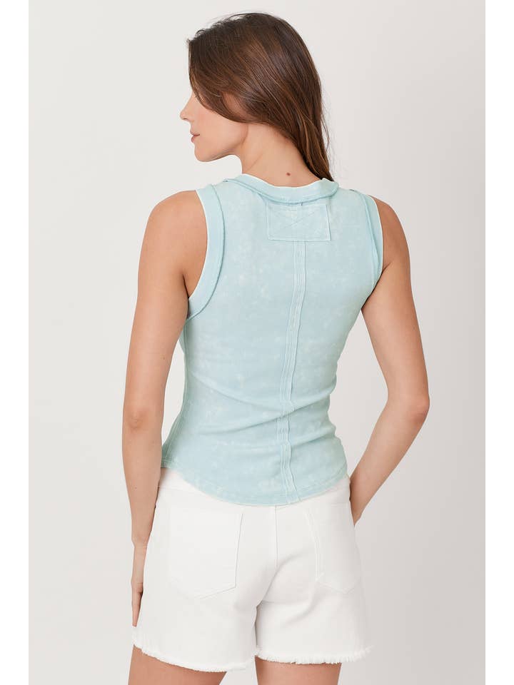 Mystree - Wholesale Tank Top - Women's - 60556 Exposed Seaming Ribbed Tank38