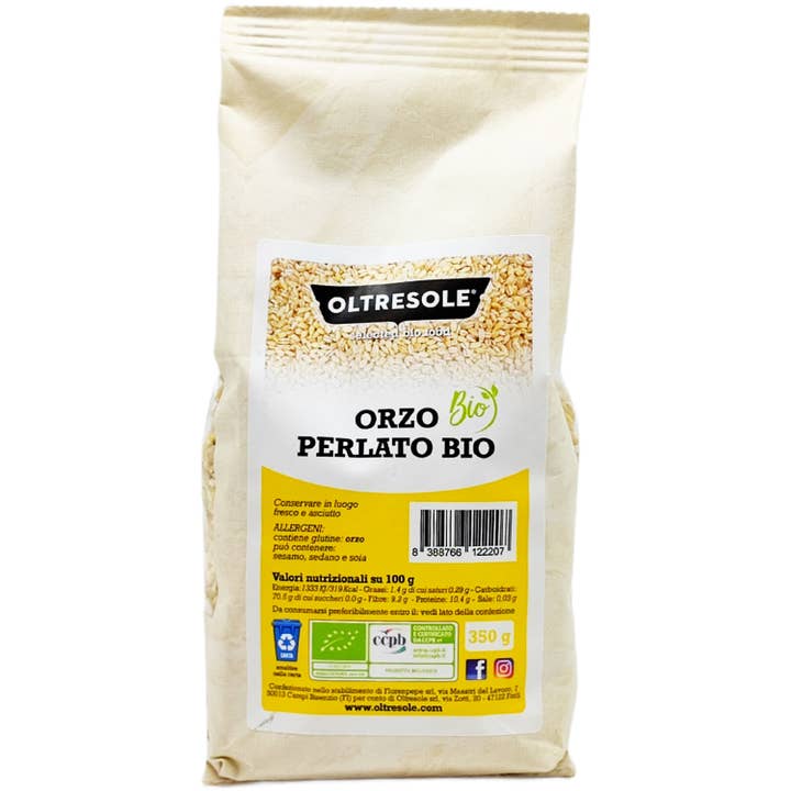 Oltresole - Wholesale Rice - Organic Pearl Barley 350 g