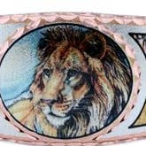 COPPER ARTS INC. - Wholesale Bangle Bracelet - BA BY 44 Lion Bracelets, African Wildlife Jewelry1