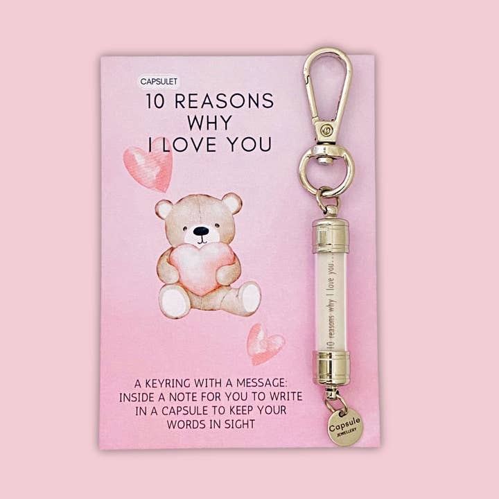 Capsulet – Engroshandel Nøglering - Unisex – 10 GRUNDE TIL, AT JEG ELSKER DIG4