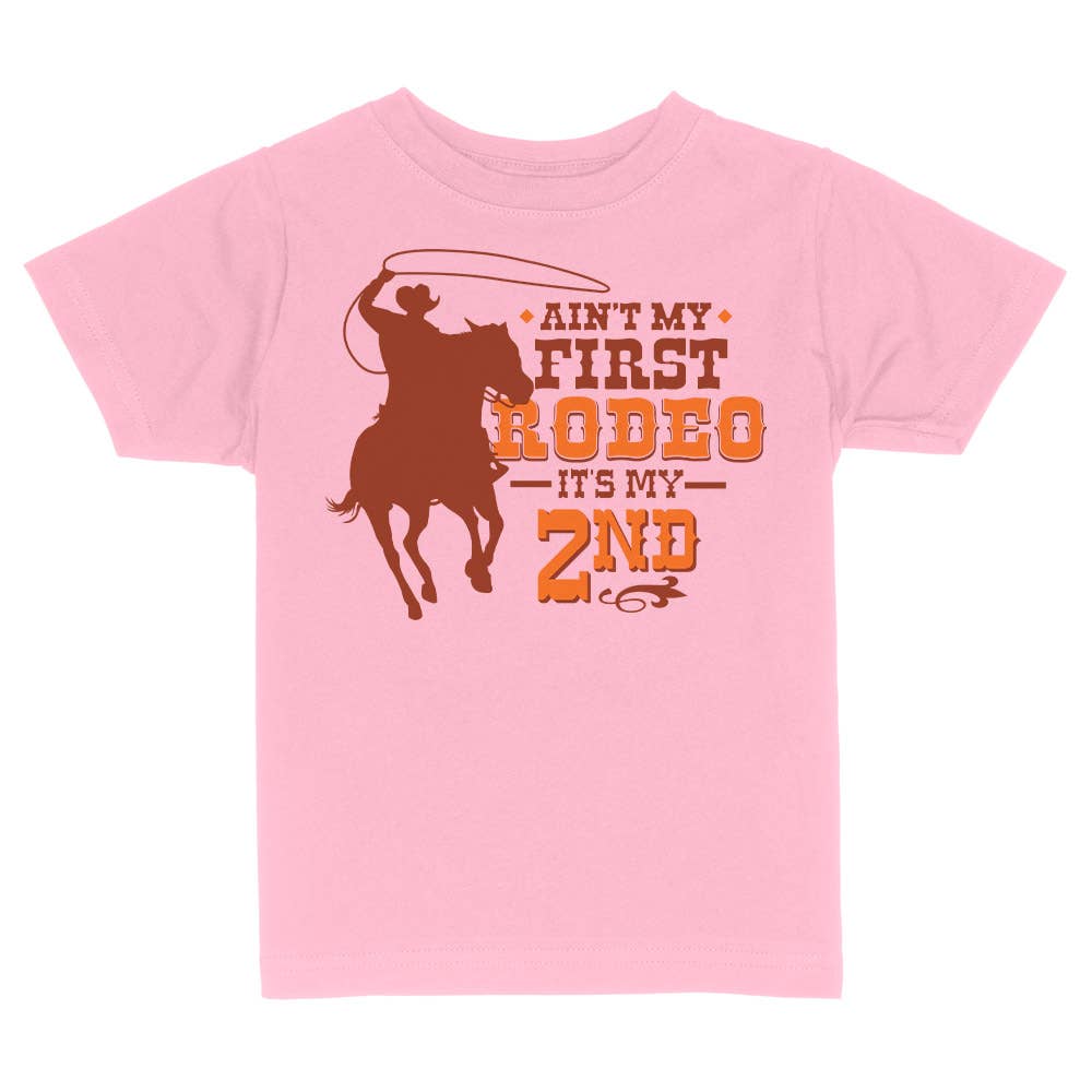 Itsy Bitsy Bella Co - Wholesale Screen Printed T-Shirt - Kids - Ain't My First Rodeo It's My Second Toddler and Youth Shirt1