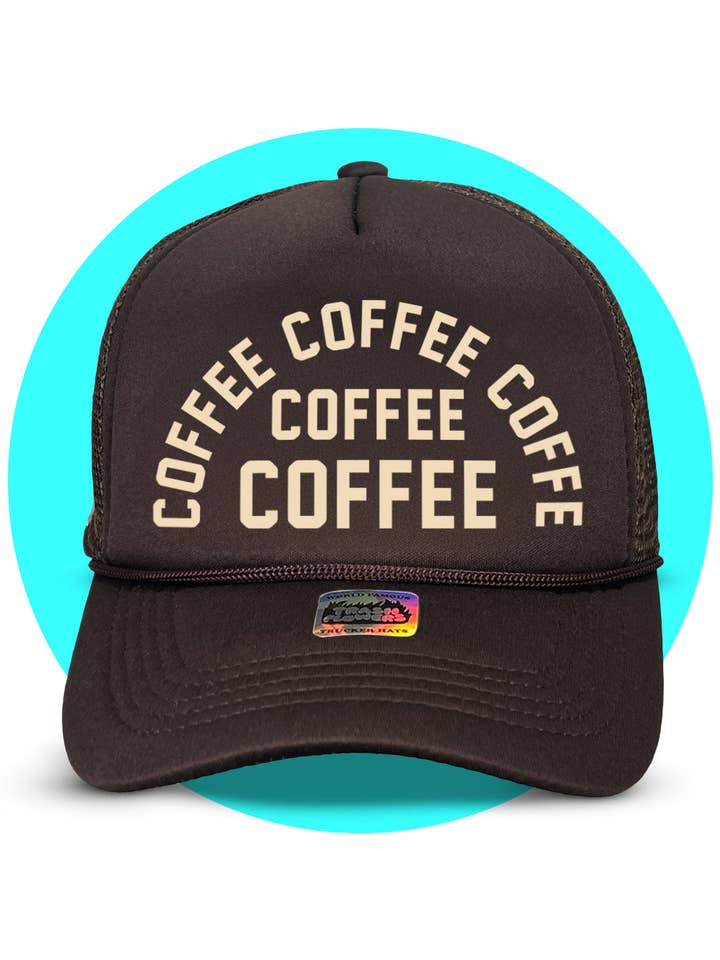 Chapeau de camionneur Coffee Coffee pour la vente par Trash Flowers Trucker Hats
