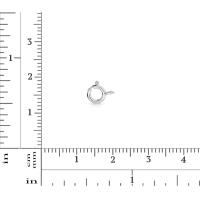 Plazko – wholesale Lås – Fjäderring med stängd ring i sterlingsilver 5mm - 20st1