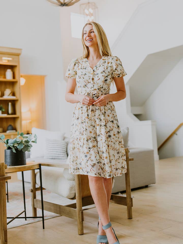 Cora Blomsterkjole for engroshandel hos Blush Lane