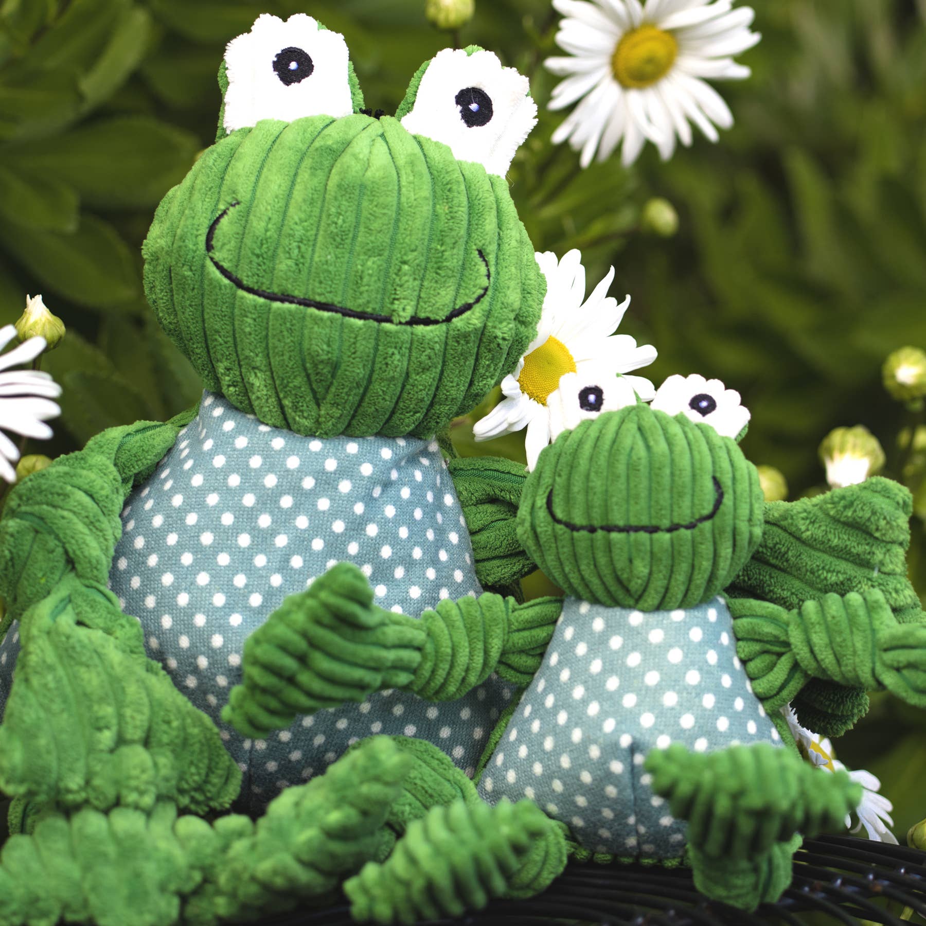 HuggleGroup - Vendita all'ingrosso Peluche - Cani - Fergie Frog Knottie® giocattolo di peluche per cani3