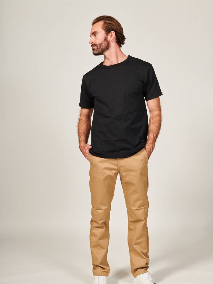 Khaki | Workwear Chino Classic for wholesale by Rustic Dime
