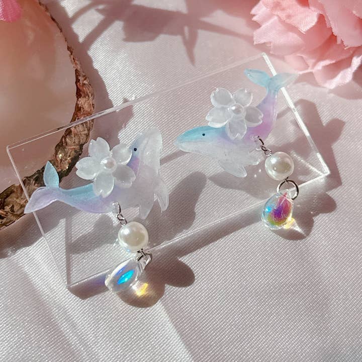 Walvis oorbellen voor wholesale door gemsbysidney