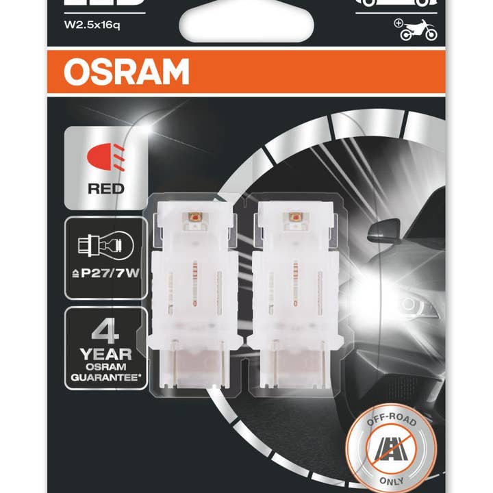 Osram LEDriving® 3157DRP-02B 1,4W/12V W3x16q ? "P27/7W" Rosso per la vendita all'ingrosso da parte di S&U FairTrade UG