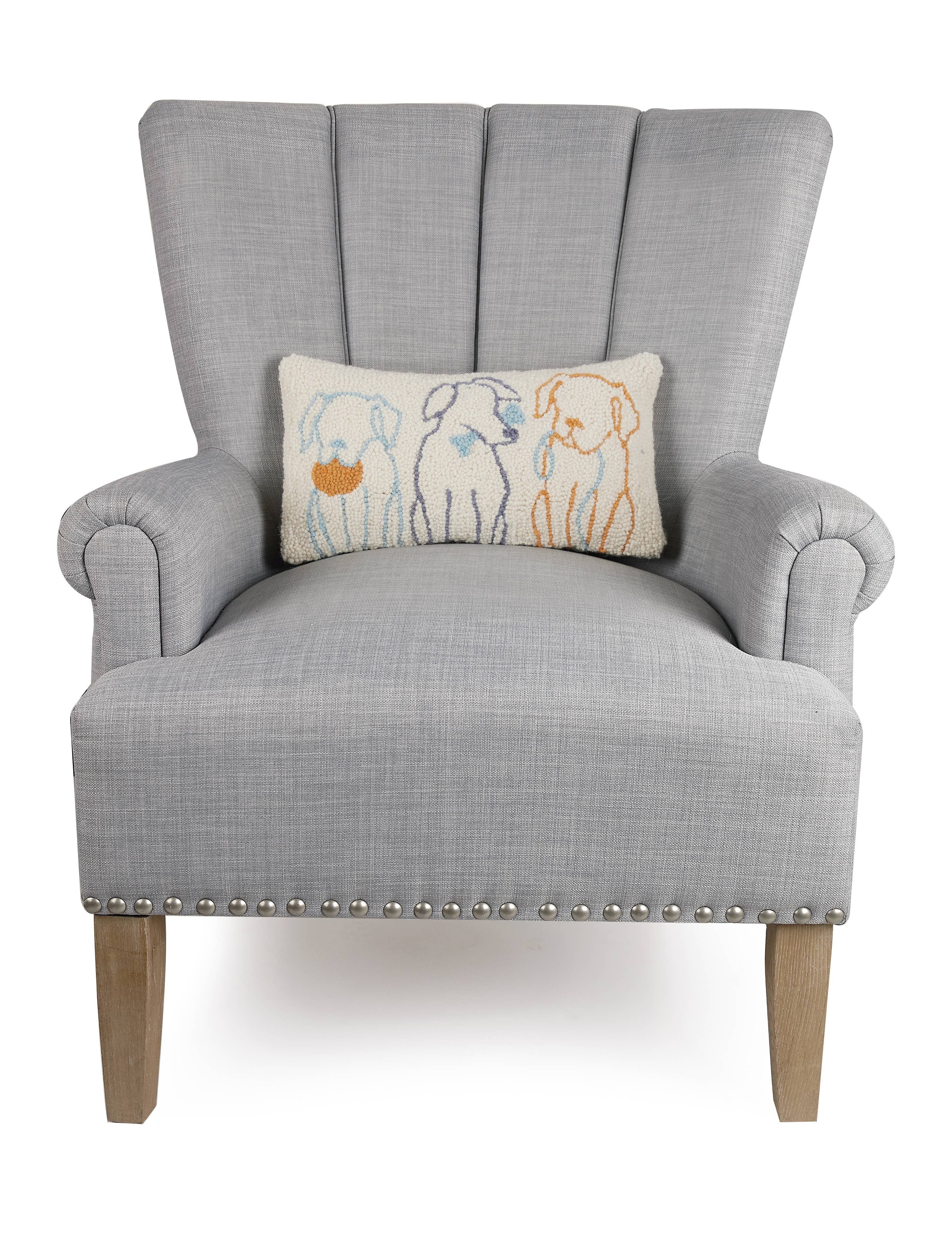 Peking Handicraft – wholesale Dekorativ kudde – Hundsilhuetter krokkudde1