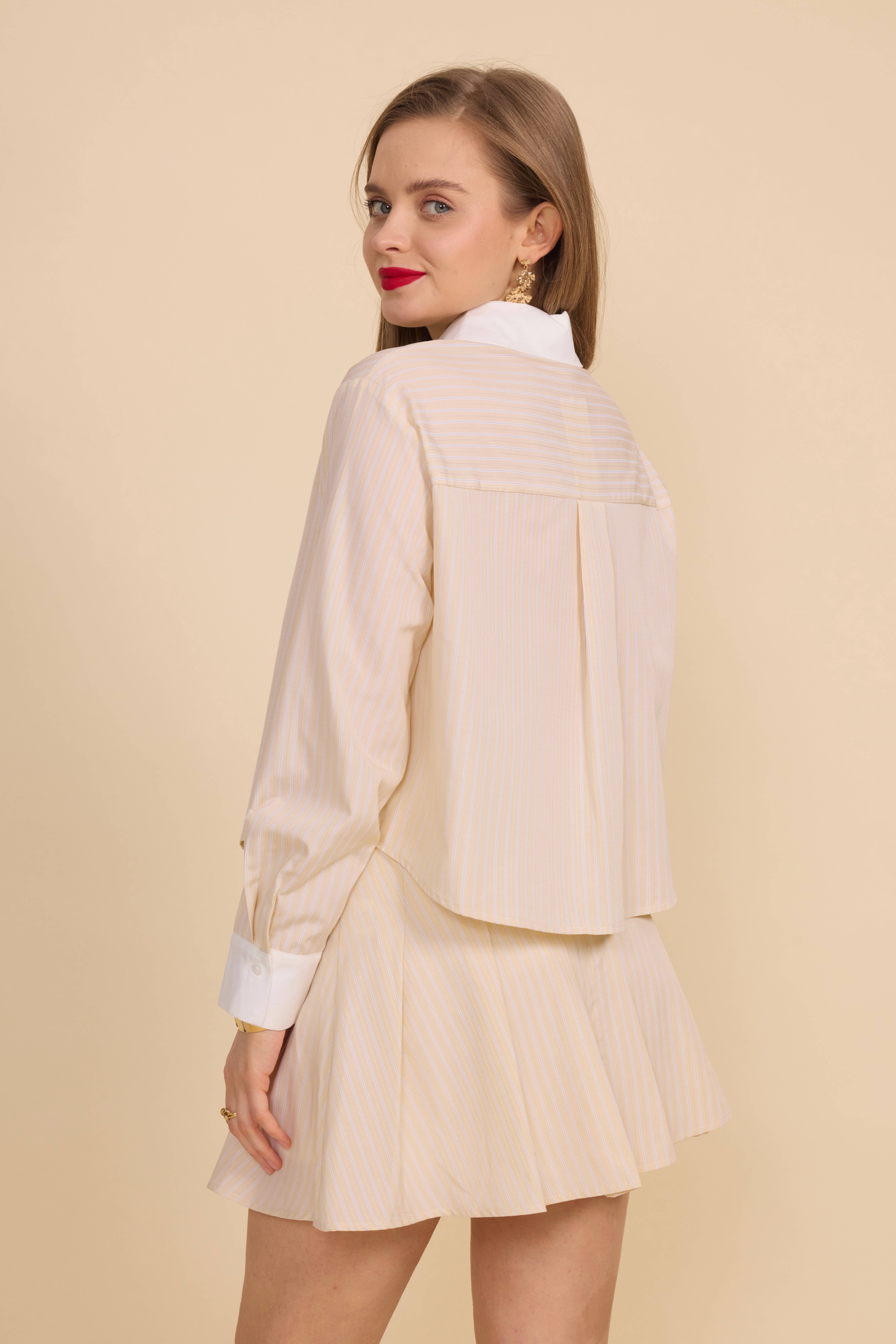 Frime - Vente Chemise à col boutonné – femme - Chemise rayée - 560110