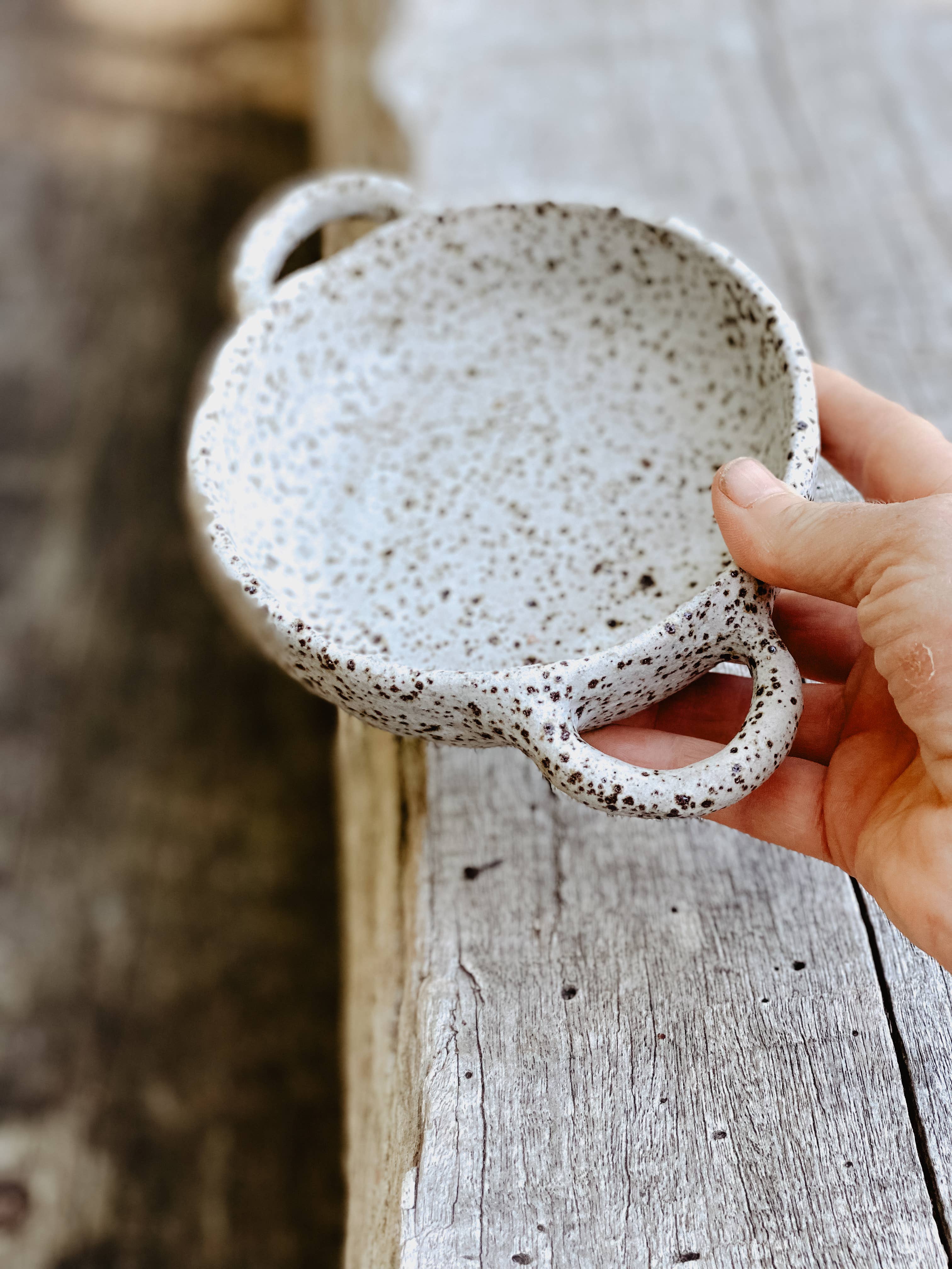 River Ceramics - Wholesale Serving bowl - White Speckle Serving Bowls - Handmade9