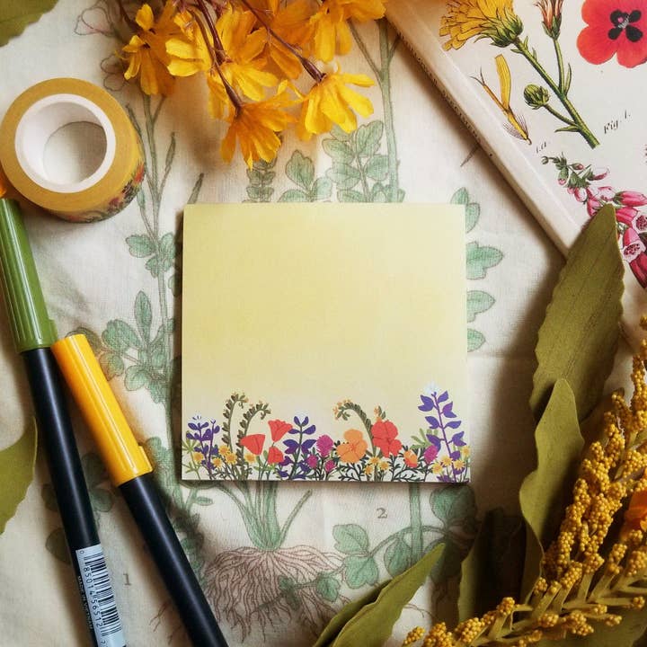 Lucky Dewdrop Designs - Wholesale Notepad - SUPERBLOOM Memo Pad1