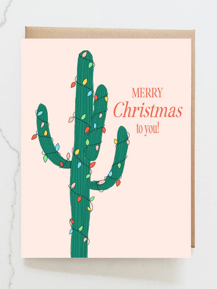 Carte de Noël Cactus pour la vente par Maddon and Co