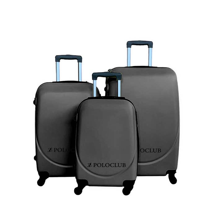ALBAsrls - Wholesale Luggage - POLOCLUB 3-piece trolley set1