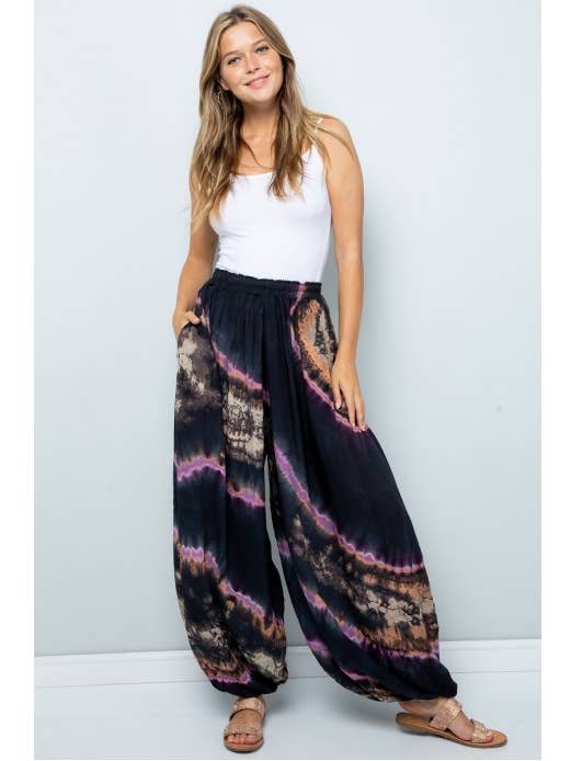 Tie-dye harembroek (TH-1532) voor wholesale door Kathmandu Imports