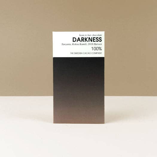 Svenska Kakao - Wholesale Chocolate Bar - Sugarfree Chocolate bar: Darkness 100% - without sugar