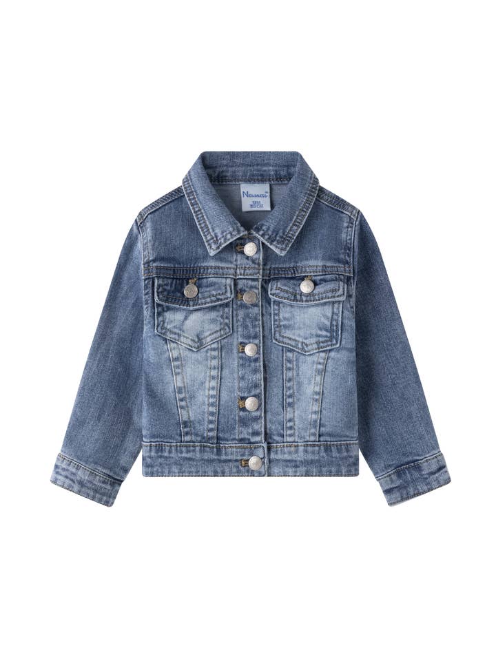 Chaqueta Vaquera Denim De Bebé Niño BBI54038 para venta al por mayor de Newness Kids