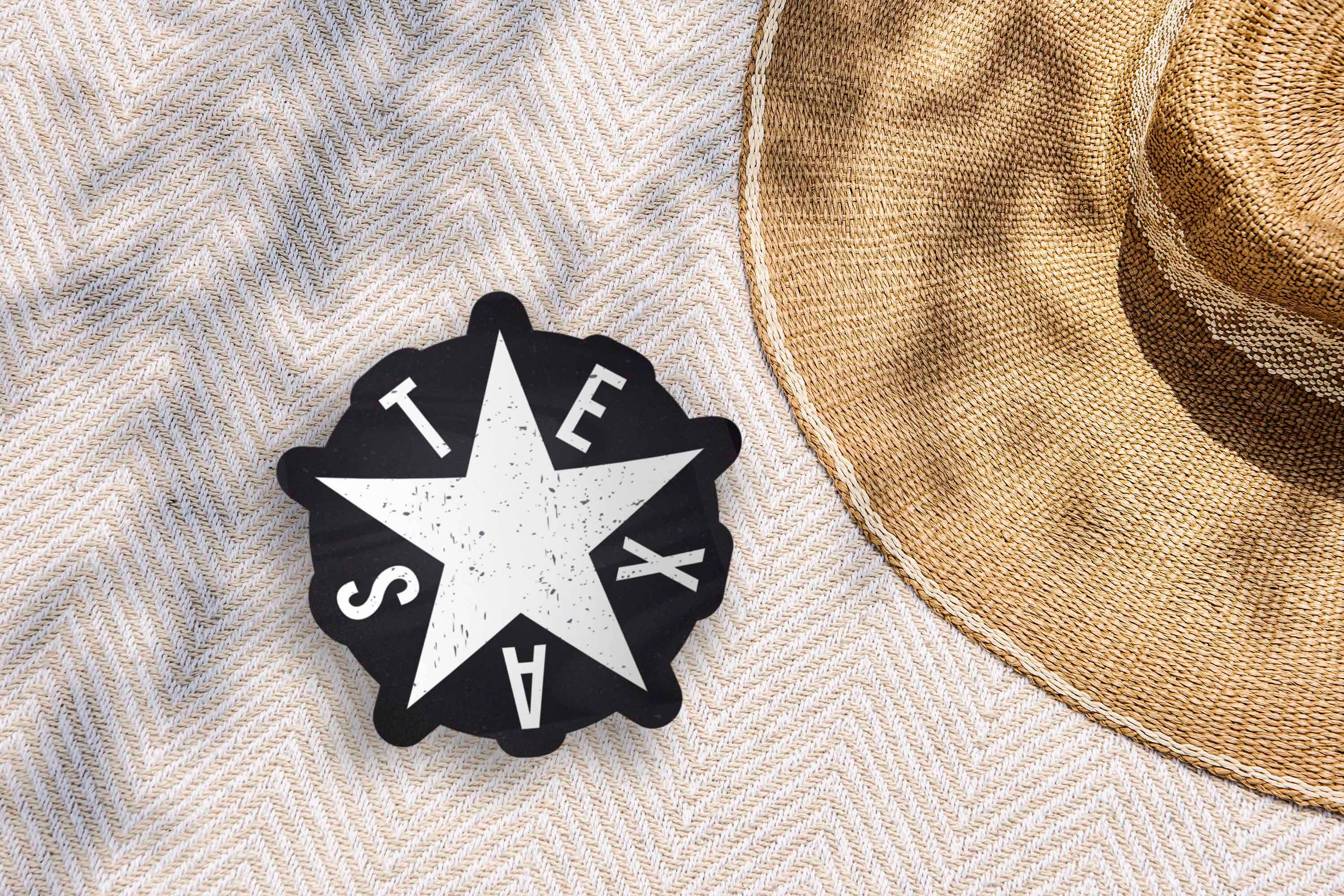 Sentinel Supply - Wholesale Sticker - Texas Lone Star Bumper Sticker in Black7