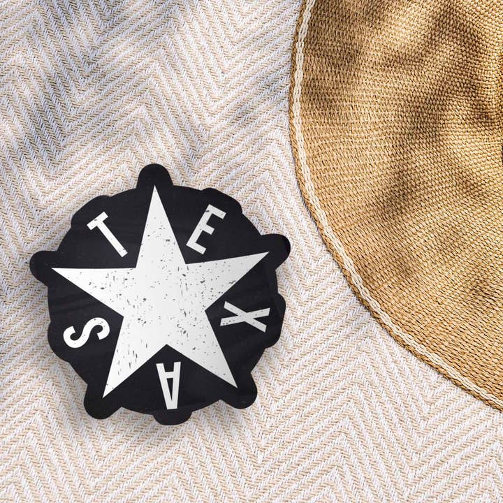 Sentinel Supply - Wholesale Sticker - Texas Lone Star Bumper Sticker in Black7