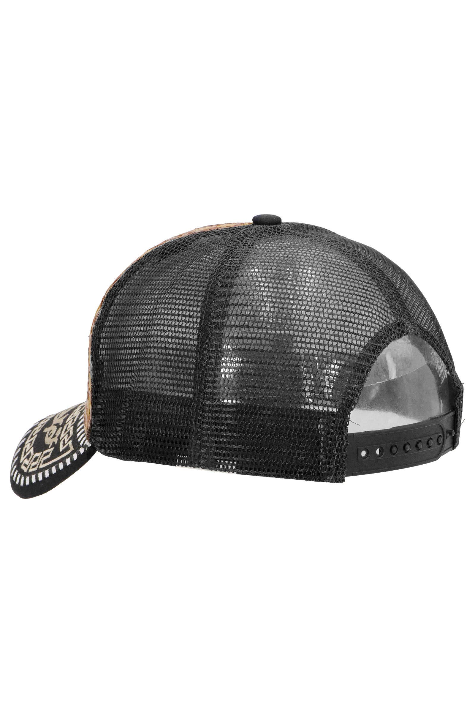 Cap Zone - Wholesale Trucker Hat - Unisex - M Gold Emblem Charra Straw Trucker Hat2