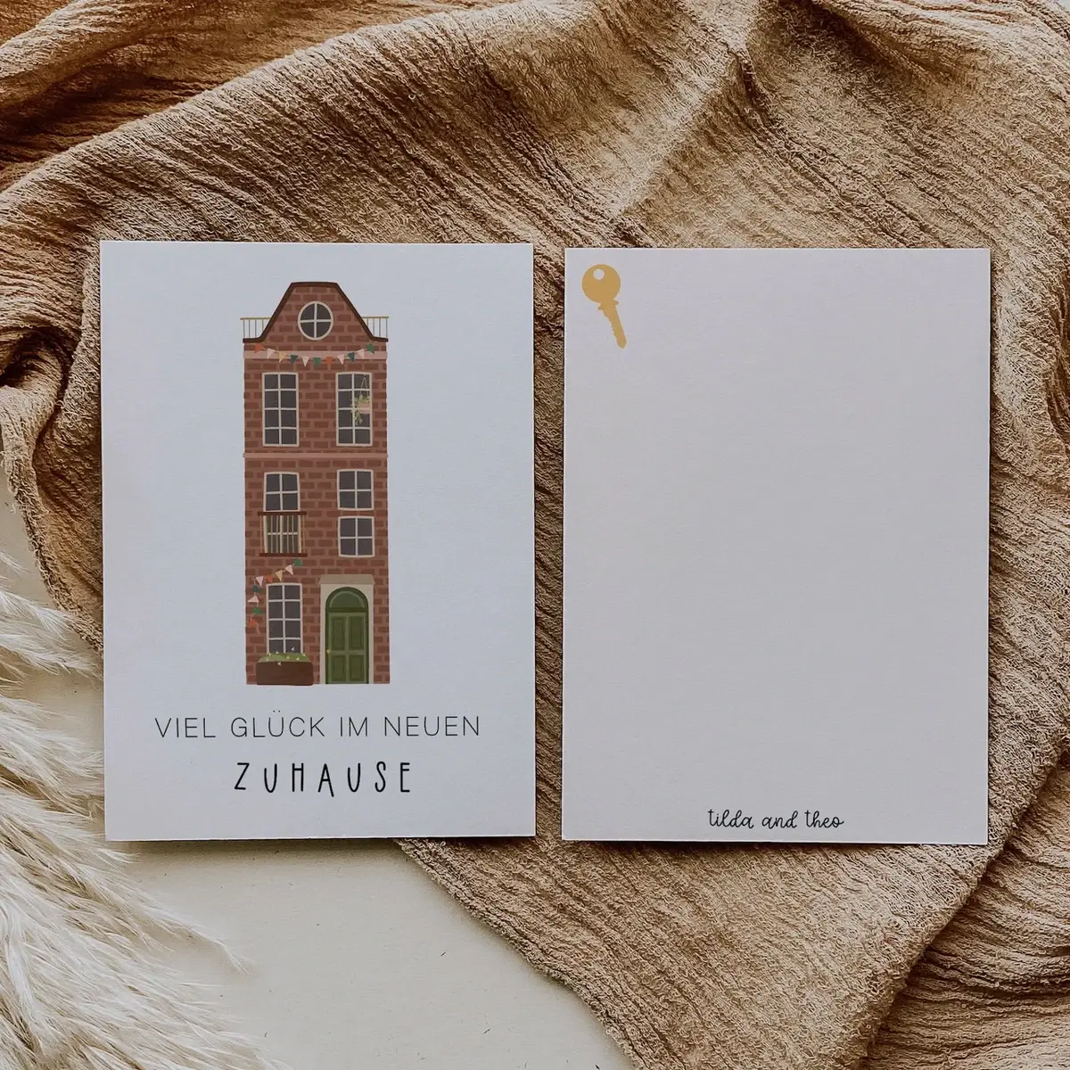 Tilda&Theo - Wholesale Ansichtkaart - Ansichtkaart House - New Home1