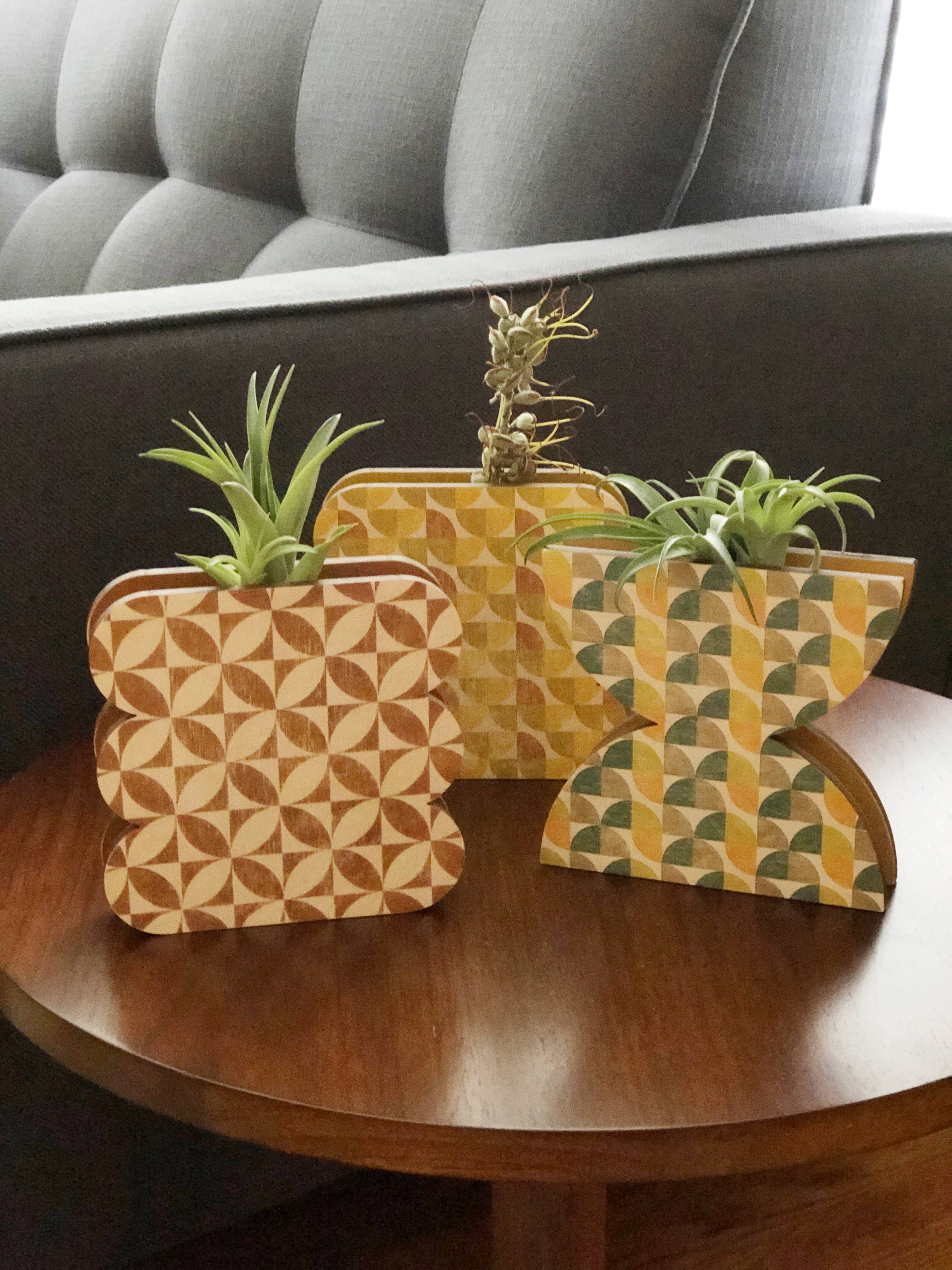 Stacy Wong – Engroshandel Vase – Kammusling Geometrisk Væg+ Bordplade Vase Planter2