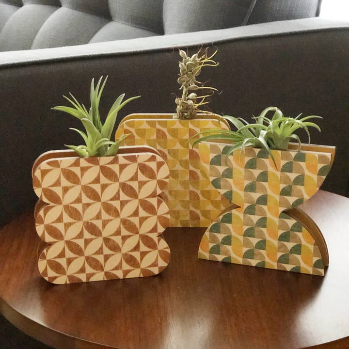 Stacy Wong – Engroshandel Vase – Kammusling Geometrisk Væg+ Bordplade Vase Planter2