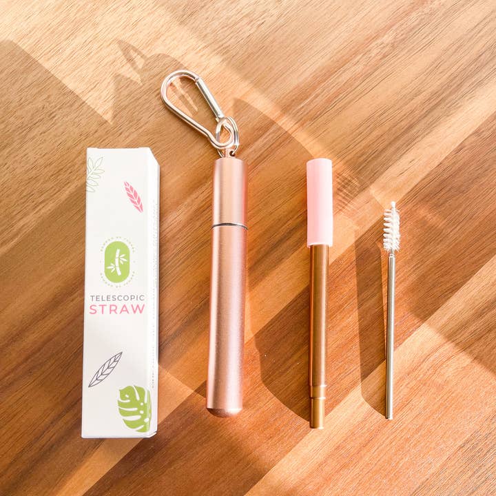 BambooByTundra – wholesale Drinking straw – Telescopic Straw Set6