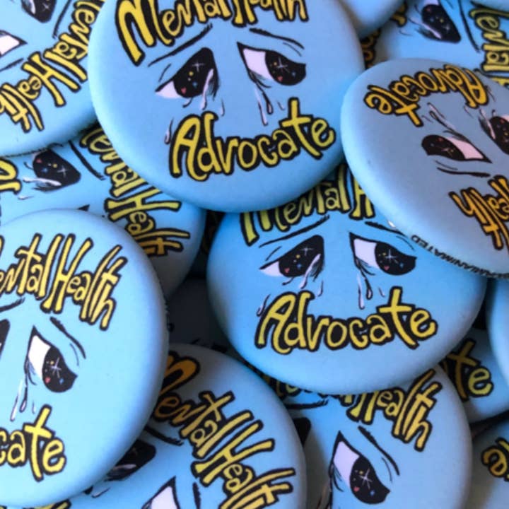 Anstecknadel für psychische Gesundheit, Depression, 3,8 cm für den Großhandel von DamiAnimated