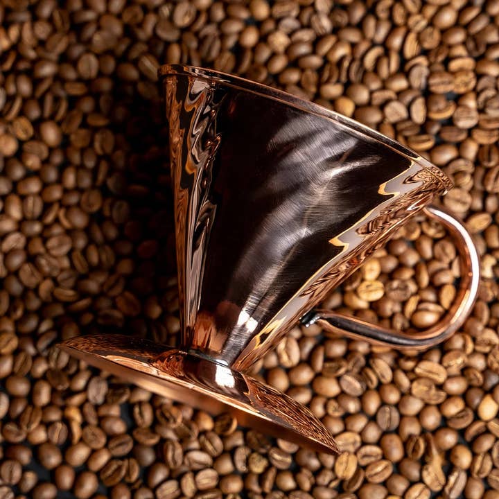 Handmade Copper Dripper | Handmade Copper Pour Over Coffee Dripper for wholesale by ALFIQ Copper