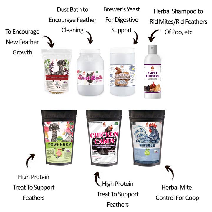 Great Feathers Bundle: Bundle of 7 products so your hens have great, fluffy feathers! (14 pounds total) and other Purchase Wholesale dried crickets. Free Returns & Net 60 Terms on Faire trending on Faire.