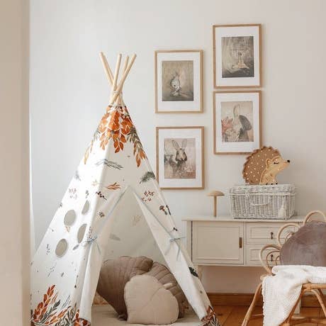 Moi Mili - Vente Tente – enfant - Tente tipi « Amis de la forêt »