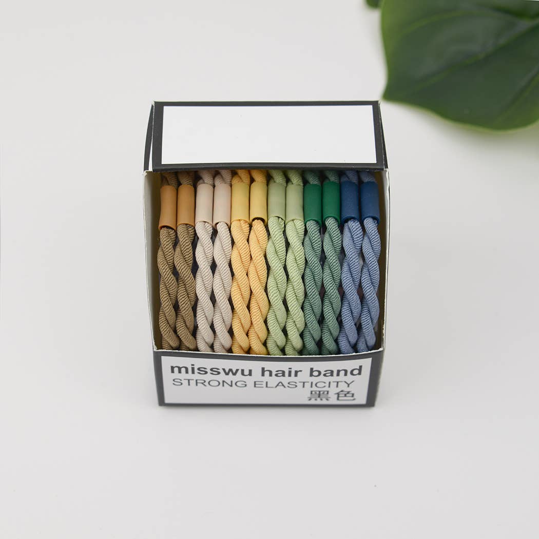 SoapElenGlen - Venta al por mayor Goma para el pelo - Mujer - Cuerda de pelo de alta elasticidad de varios colores1