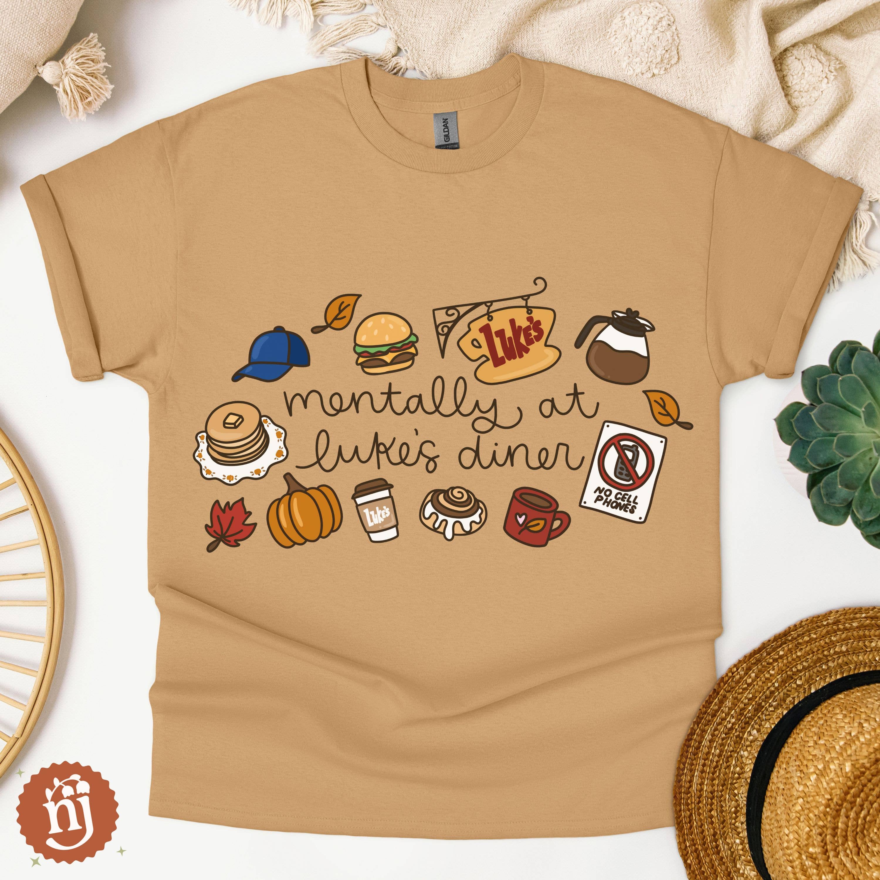 Nearly June Design Co - Wholesale T-Shirt (Graphic) - Unisex - Gilmore Girls Mentally at Luke's Diner T-Shirt2