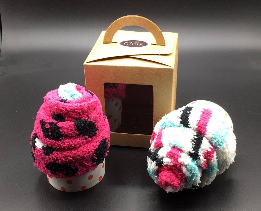 KCK Gifts - Wholesale Socks - Women's - FLUFFY SOCKS CUPCAKE10