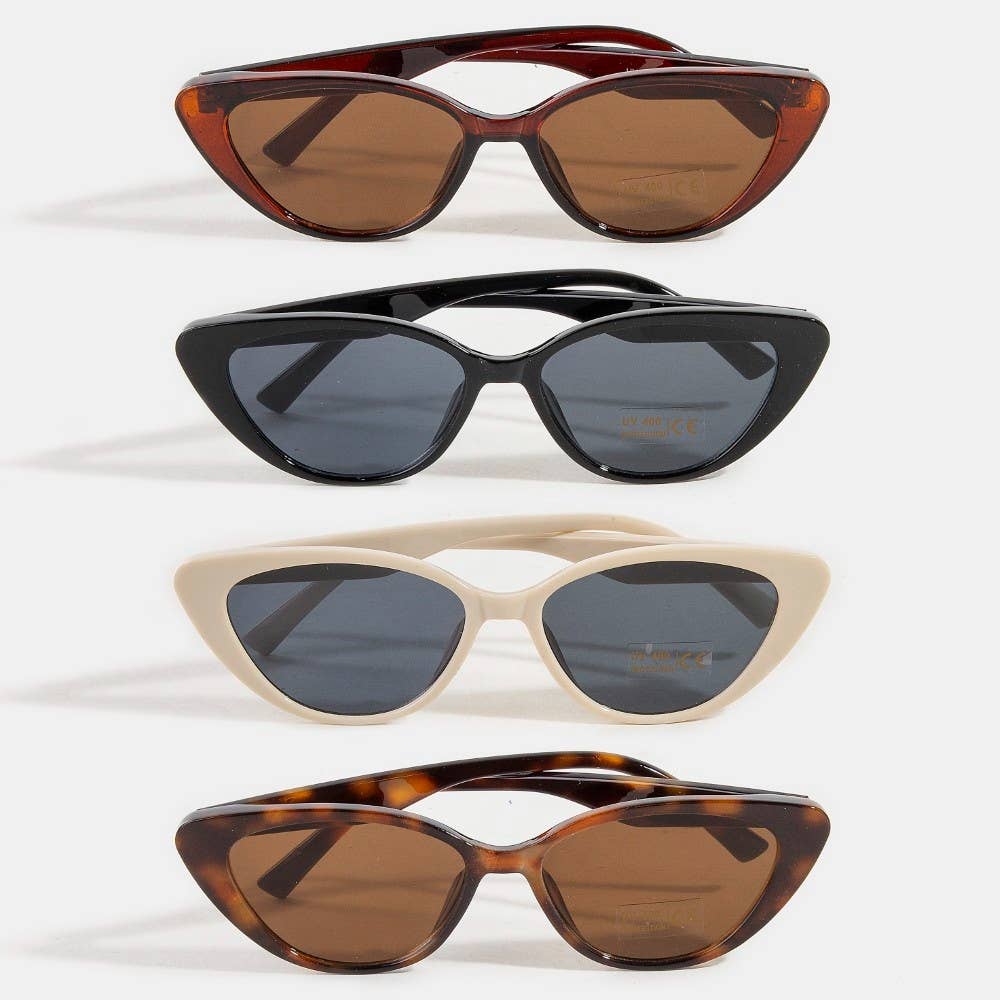 Assorted Narrow Cat Eye Frame Sunglasses for wholesale on Faire1