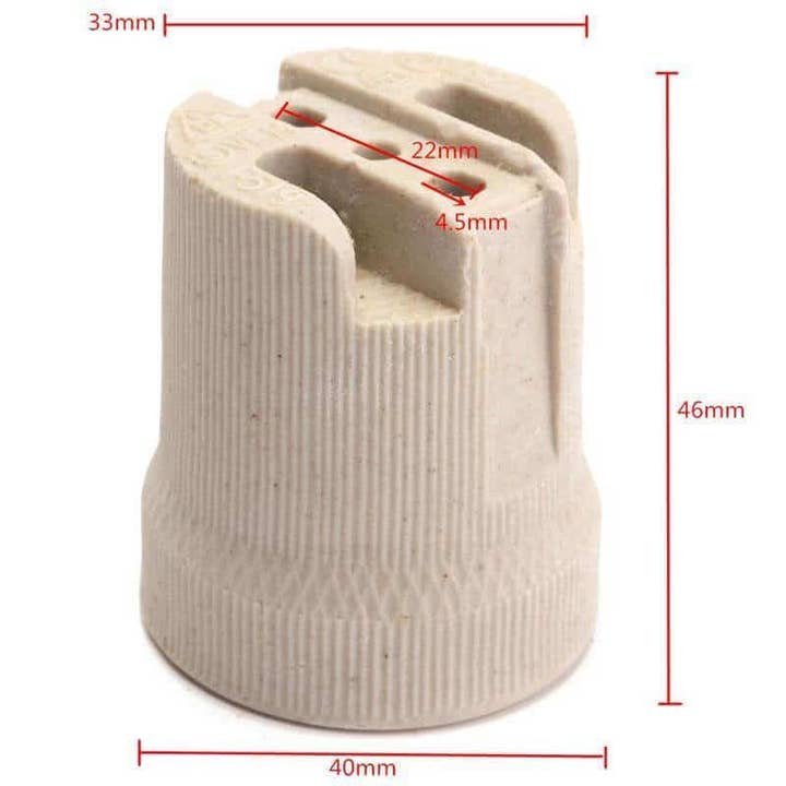Ledsone - Wholesale Heat Lamp - CERAMIC Porcelain Type 2 ES E27 EDISON SCREW Heat Bulb Lamp