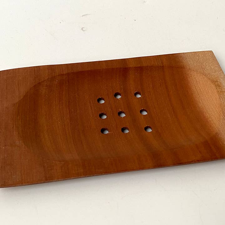 VIE – wholesale Tvålhållare – Sapodilla Trä Tvålkopp, 12x7cm