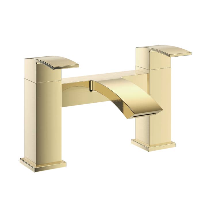 Trace Bath Filler Mixer Tap - Brushed Brass for wholesale by Bathroom4Less
