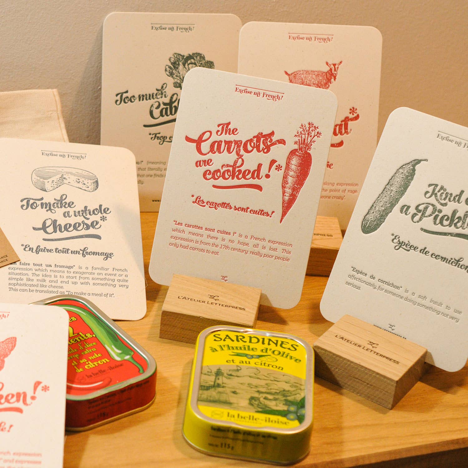 L'Atelier Letterpress – wholesale Everyday greeting card – Letterpress Card Pickle3