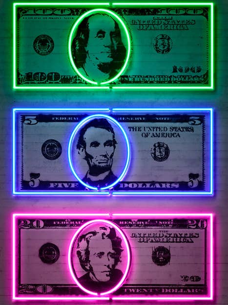Arte Neón - Dólares para venta al por mayor de BLUE SHAKER