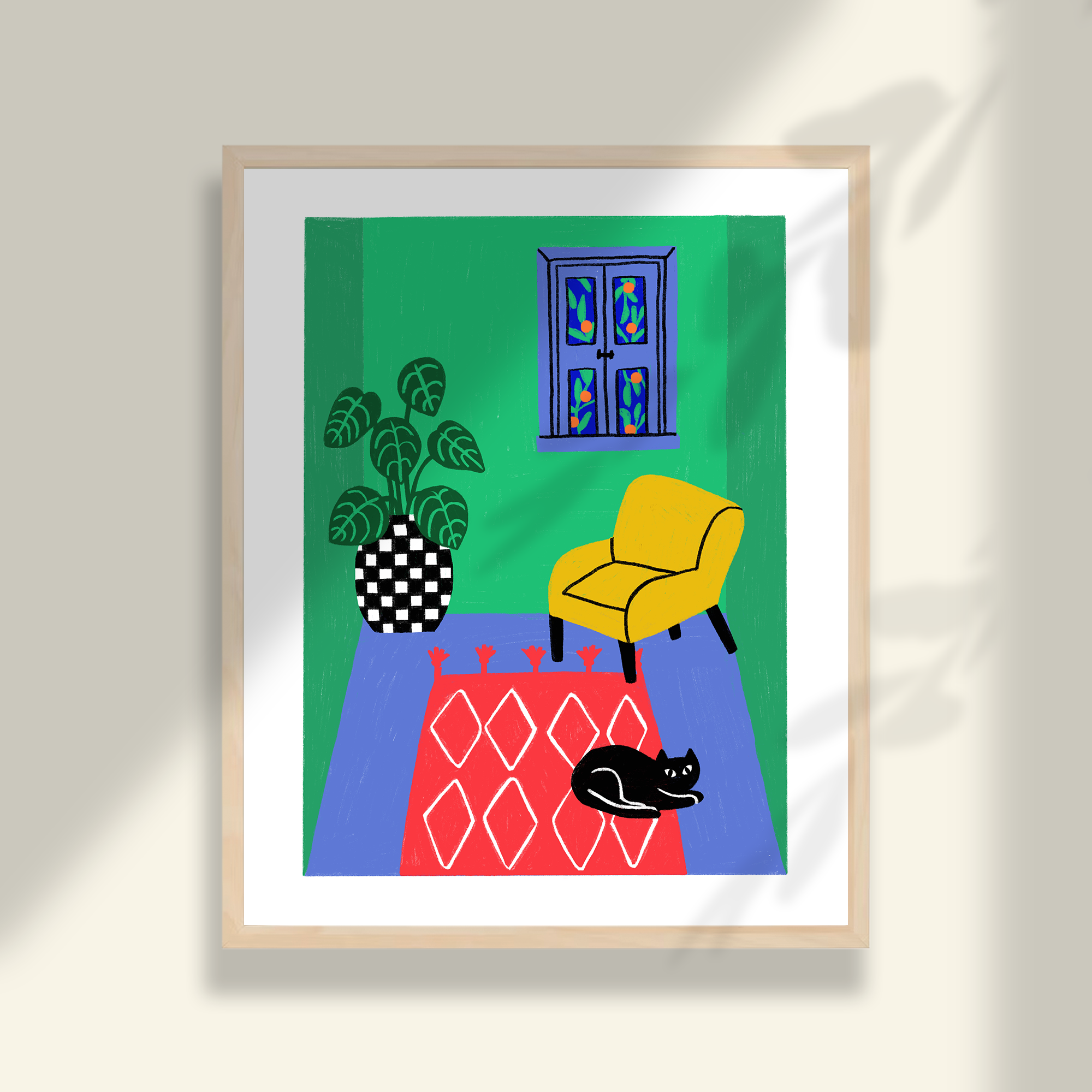 Allison Poplett - Wholesale Art Print - Cozy Room Art Print1