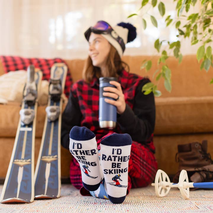 Lavley - Wholesale Socks - Unisex - I'd Rather Be Skiing Socks (CO Edition)3