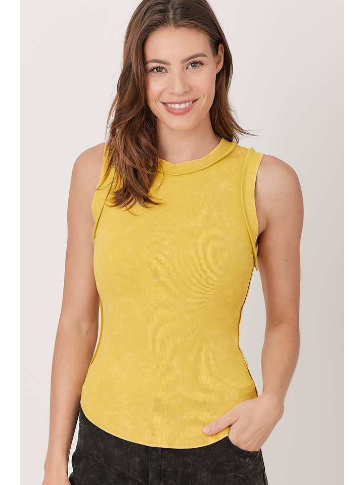 Mystree - Wholesale Tank Top - Women's - 60556 Exposed Seaming Ribbed Tank41